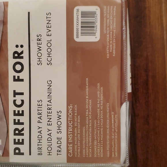 Four White Dining Room Chair Covers - Picture 7 of 7